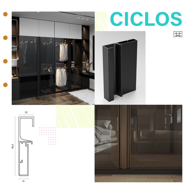 Vista técnica perfil ciclos