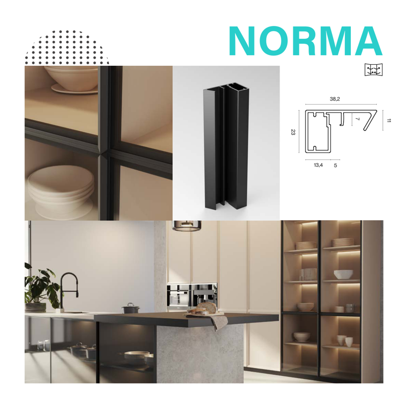 Vista técnica perfil norma